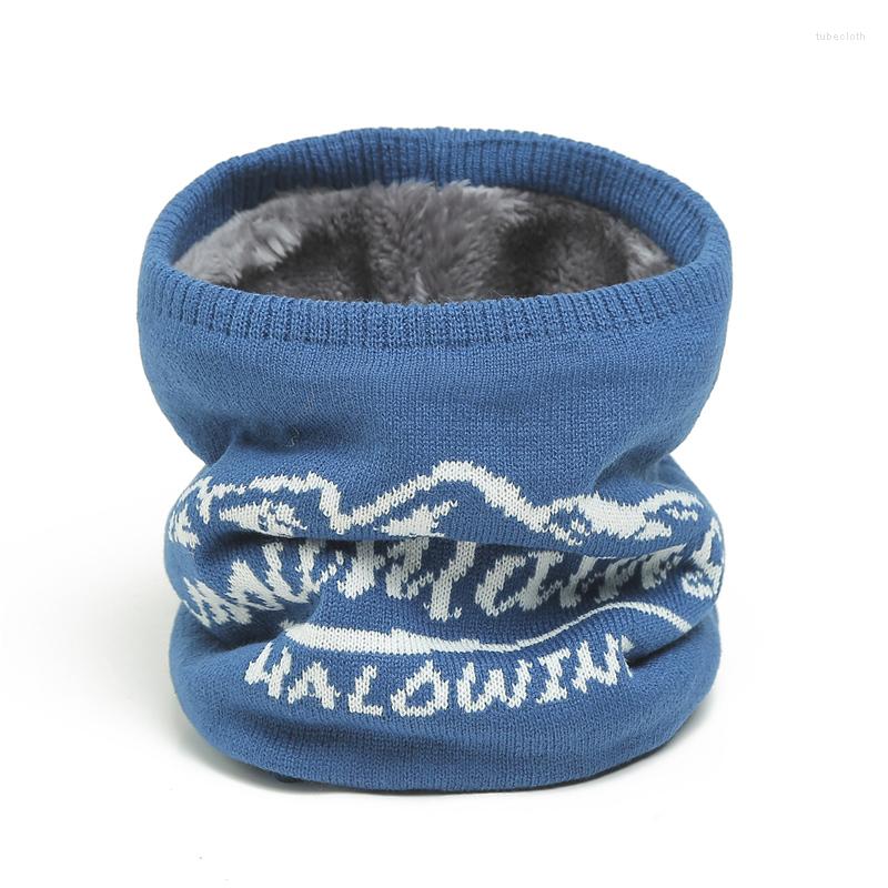 

Scarves Winter Warm Plush Knitted Women Ring Scarf 2022 Luxury Soft Woolen Yarn Outdoor Full Face Mask Muffler Collor Neck