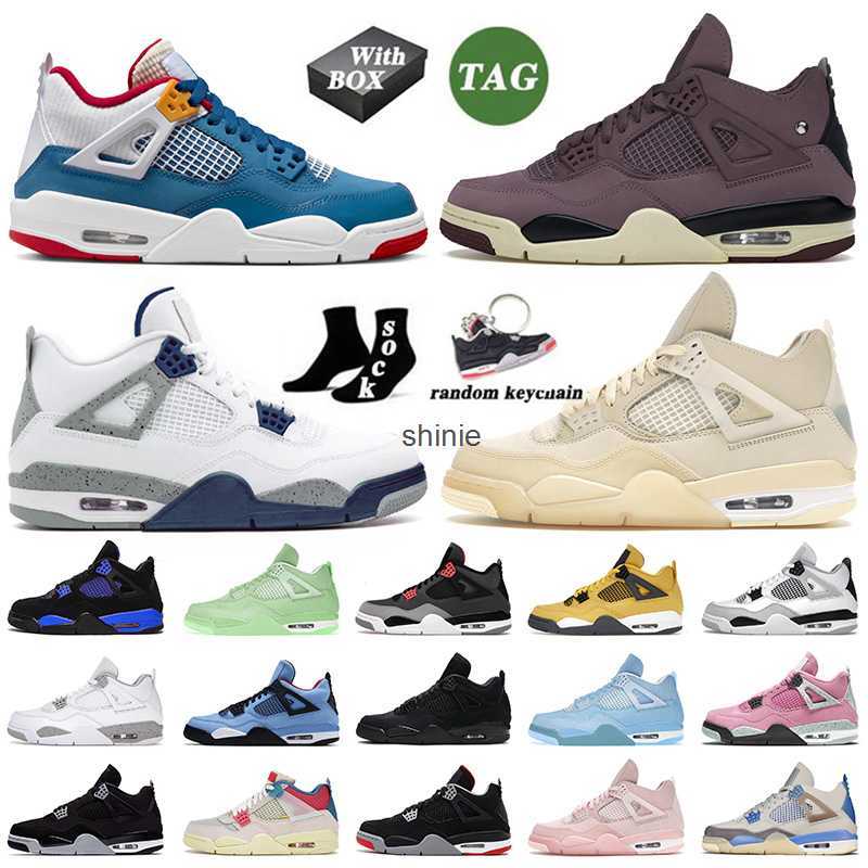 

LOW dunks Top Quality Jumpman 4 4s IV Basketball Shoes For Mens Womens Big Size 13 Violet Ore Messy Room Sb Bred Military Black Cat Midnight, 36-47 white oreo