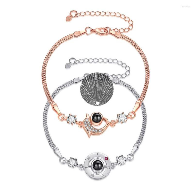 

Strand I Love You Bracelet Heart Wedding Romantic Projection Bracelets For Women Lady Girl Friend Gifts