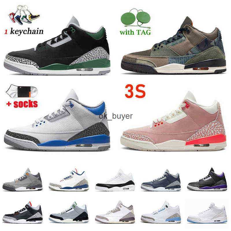 

Arrival Top Quality Jumpman Basketball Shoes 3 3s Patchwork Pine Green A Ma Maniere CHLOROPHYLL Cool Grey Rust Pink Men Women Sneakers, B39 a ma maniere 40-47