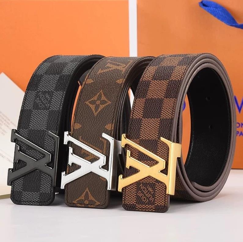 

2023 Luxury Designer Belts For Men Male Chastity Top Fashion Mens Leather 's Belt Wholesale Width 3.8cm Louiseity LV Louis Vuitton Gucci Ysl, High quality