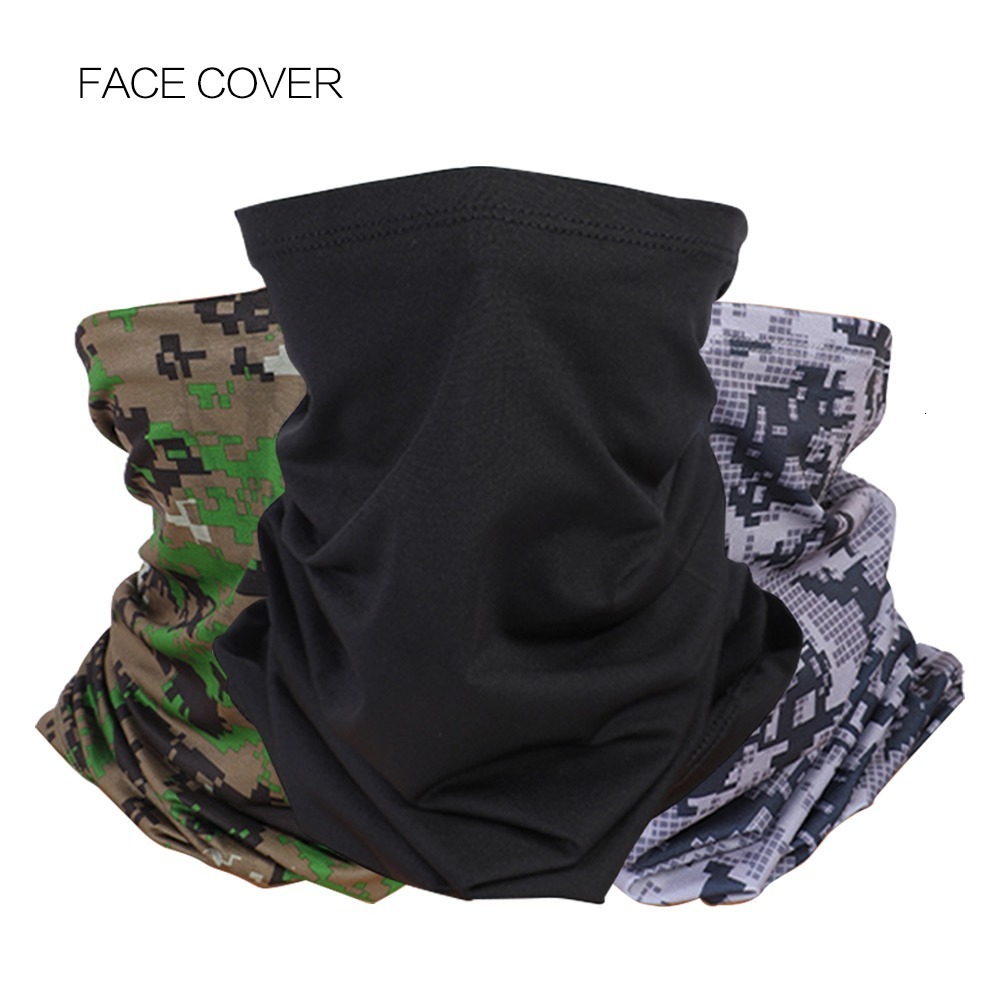 

Tactical Hood UV Protection Ice Silk Face Cover Neck Tube Outdoor Sports Bandana Scarf Breathable Hiking Gaiter 221201, Red