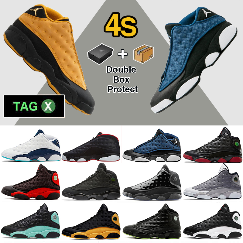 

Men's Nike Air Jordan 13 Retro French Blue White/Fire Red-French Blue (414571 164), 414574-042