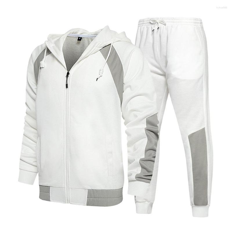 

Men' Tracksuits Hoodies Tracksuit Casual 2023 Autumn Male Jackets Pants Two Piece Sets Men Hip Hop Streetwear Sports Suit Patchwork, Tz96black