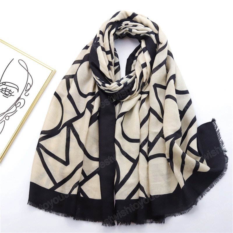 

Autumn Winter Women Viscose Scarf Luxury Geometric Fringe Hijab Shawls and Wraps Foulard Echarpe Bufandas Muslim Sjaal 180x90Cm