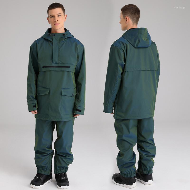 

Skiing Jackets 2022 Winter Outdoor Man Suit Sport Jacket Pants Men Snowsuits Snowboarding Tracksuit Mountain Male Thermal Skyler Clothes, Khaki