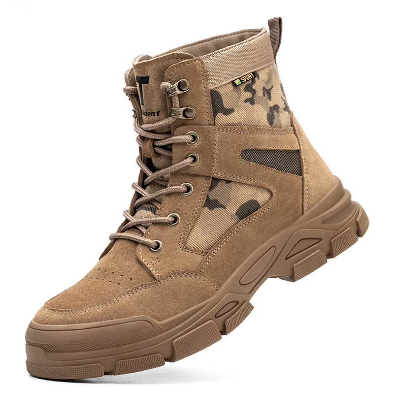 

Safety shoes To keep warm non-slip Sense of high class hard bottom Defend against smashes and piercings Work shoes man classic wear-resisting, Brown