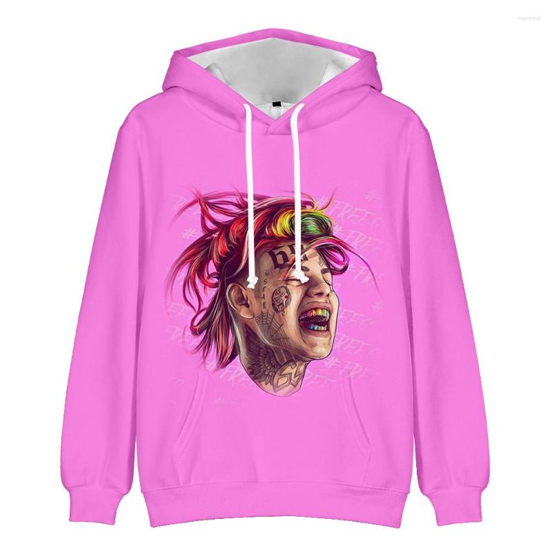 

Men's Hoodies Rapper 6ix9ine Boys/girls 3D Sweatshirt Hoodie For Women Hip Hop Style Unisex Fashion Clothes