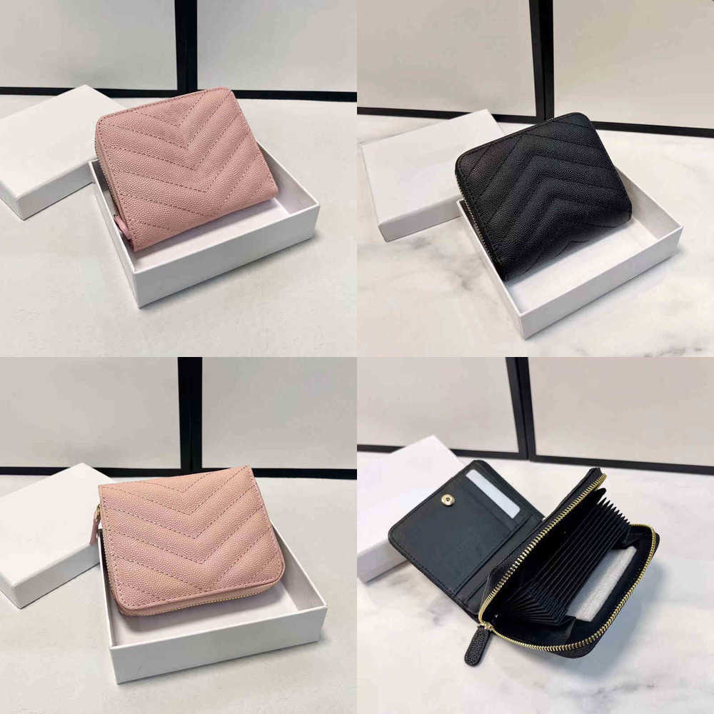 

New Evening Bags Luxurs Designers Folding Wallet Women Men Purse Card Holder Multi-card Slot Cowhide Designer Crossbod Purses 220829, Pink