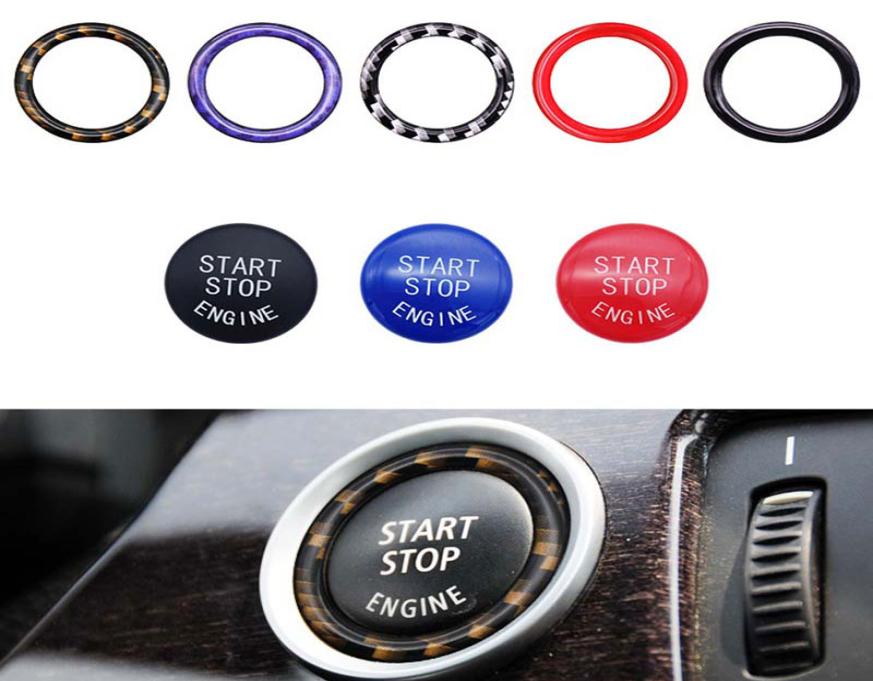 

Car Accessories For BMW X6 E71 E72 X5 E70 X1 E84 X3 E83 Auto Engine Start Switch Button Replacable Decoration Circle Sticker5465214