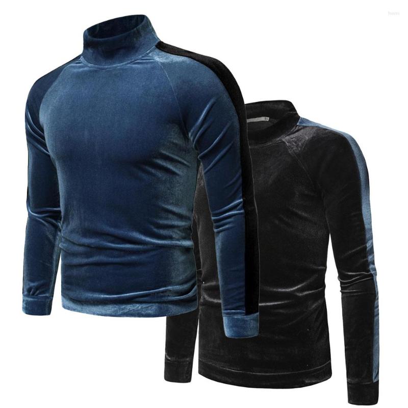 

Men's Hoodies Mens Turtleneck Pullovers Smooth Long Sleeve T-Shirts Man Thermal Underwear Tops Winter Casual Slim Fit Warm Sweatshirts, Black