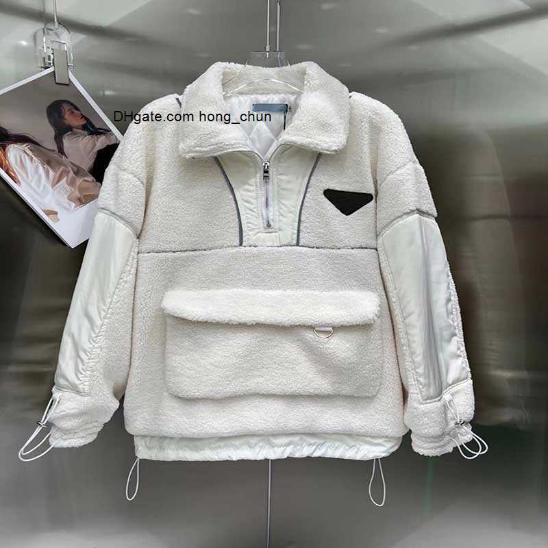 

Tech Womens Hoodie Fleece Jackets half Cardigan Hoodies Simple Casual Pant 22SS Fashion Jacket Casual Streemt Element Women Clothing Size, White