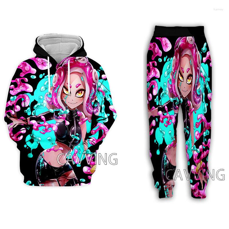 

Men' Tracksuits Fashion Women/Men' 3D Print Splatoon Hoodies/Hooded Sweatshirts Pants Trousers Suit Clothes Two-Pieces Sets, 10
