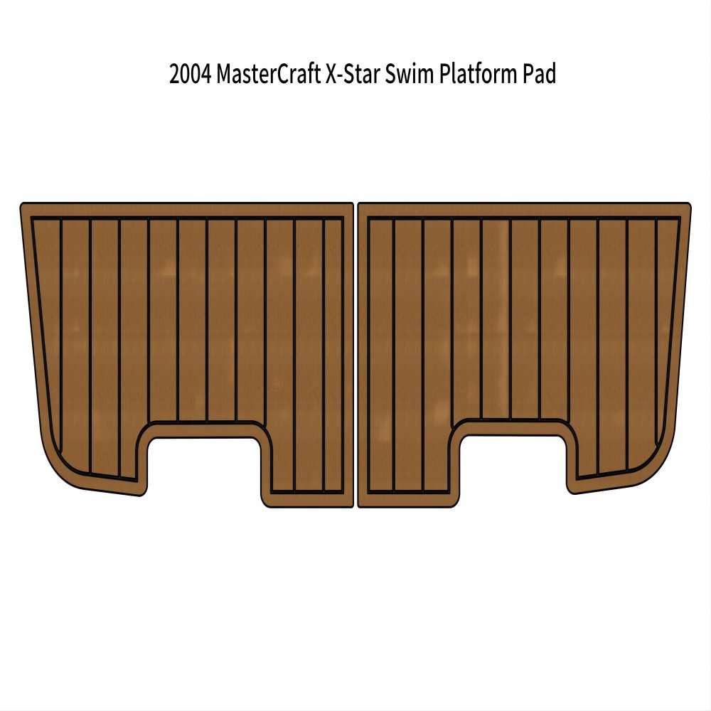

2004 MasterCraft X-Star Swim Platform Pad Boat EVA Foam Faux Teak Deck Floor Mat