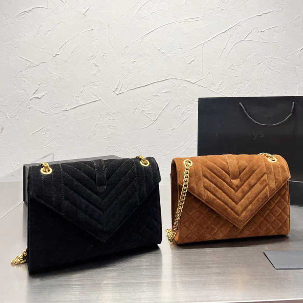 

Evening Bags Shoulder YSbag womens Designer Bag purse Autumn Winter Tassel Chain Messenger Vintage tote design hand Flap Crossbody, Black&gold chain--24*18cm