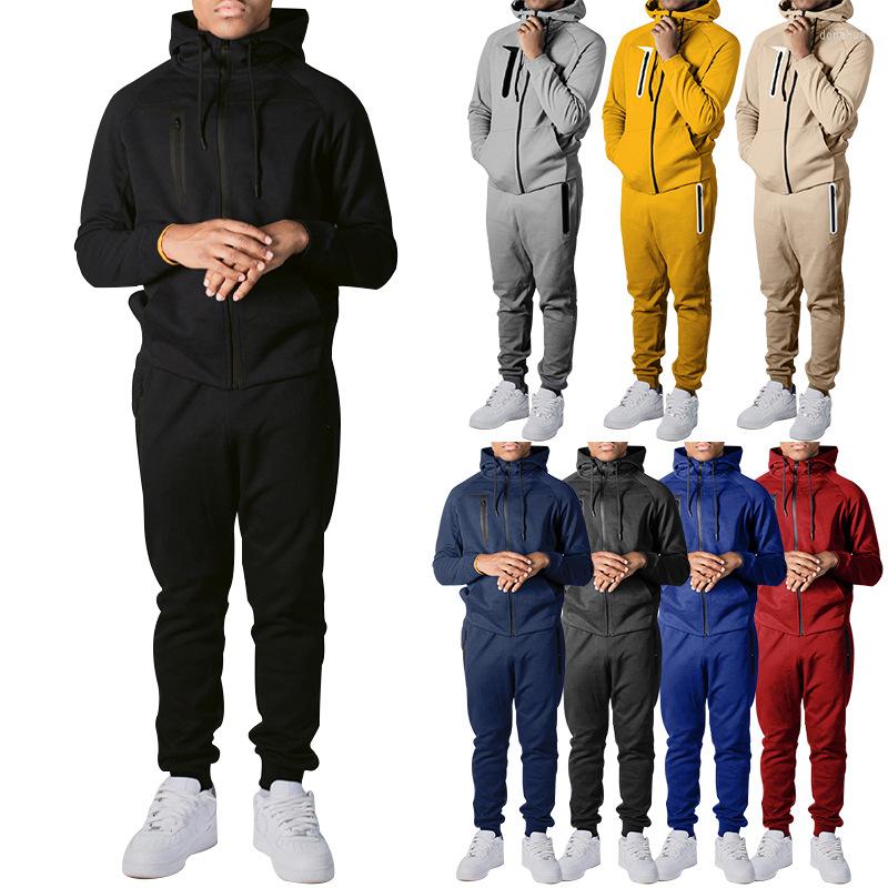 

Men' Tracksuits 2022 Leisure Sports Suit For Men' Autumn/Winter Youth Training Casual Sportswear And Women' Pairs, Black