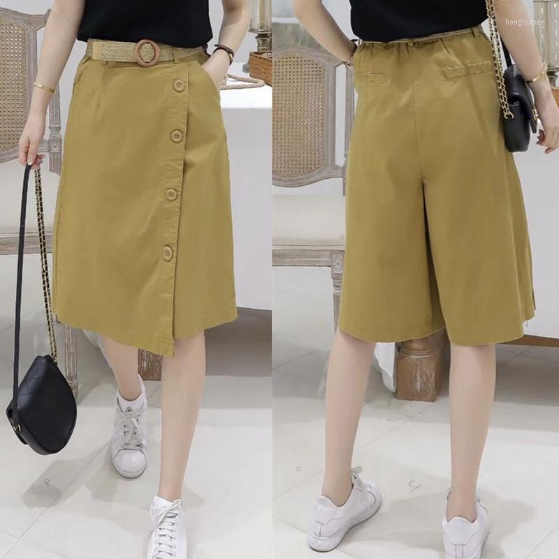 

Women' Pants Fashion Women' Wide-leg 2022 Spring Summer High Waist Loose Solid Color Casual Straight Women Skirt Hakam, Black