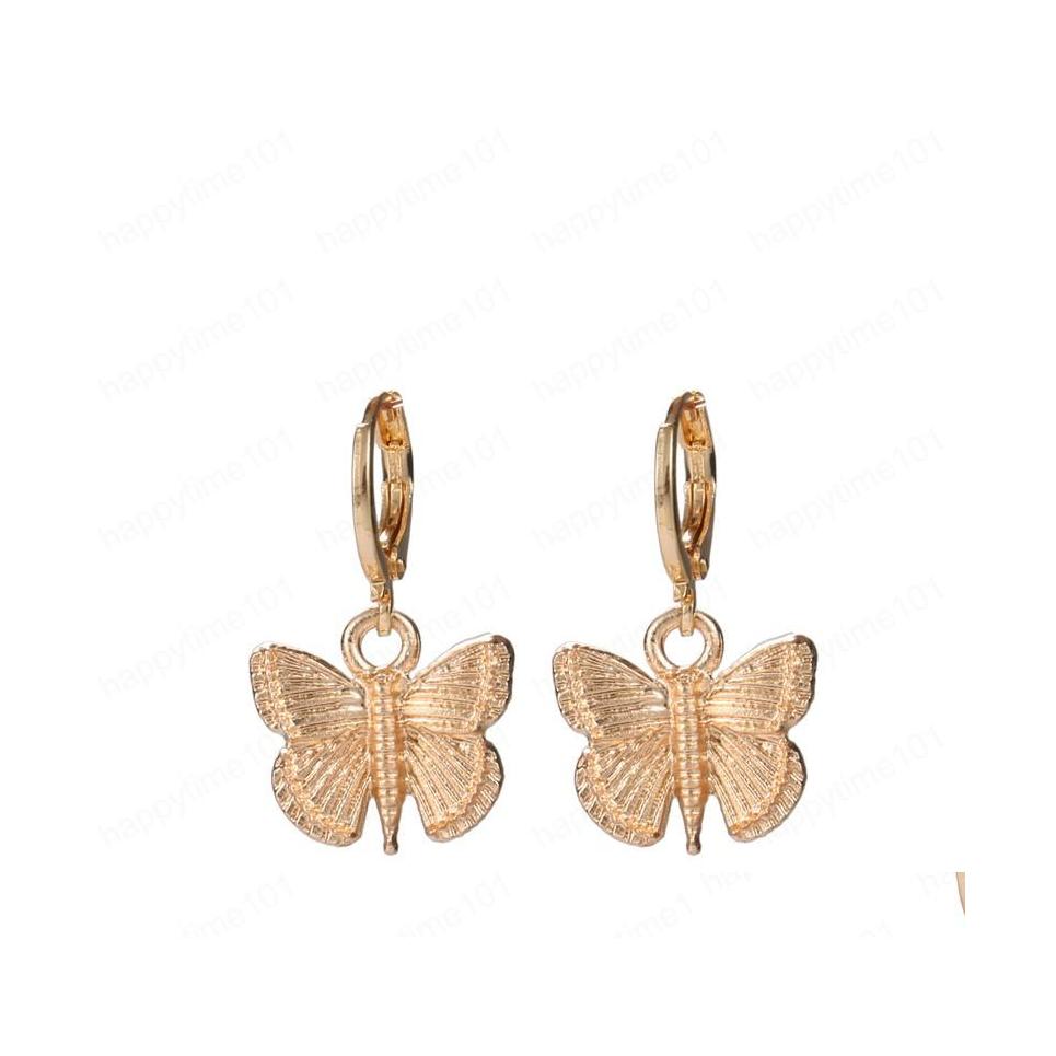 

Dangle Chandelier Fashion Bohemian Punk Earrings Jewelry Gold Sier Color Butterfly Shape Stud Gift For Women Girl Drop Delivery Dhuzr