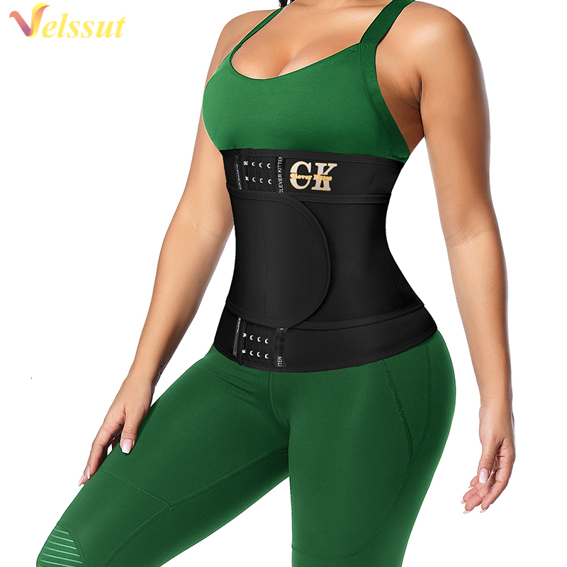 

Women's Shapers Velssut Corset Waist Trainer for Women Fajas Colombianas Bodi Shaper Latex Slimming Belt Black Steel Boned Weight Loss 221201