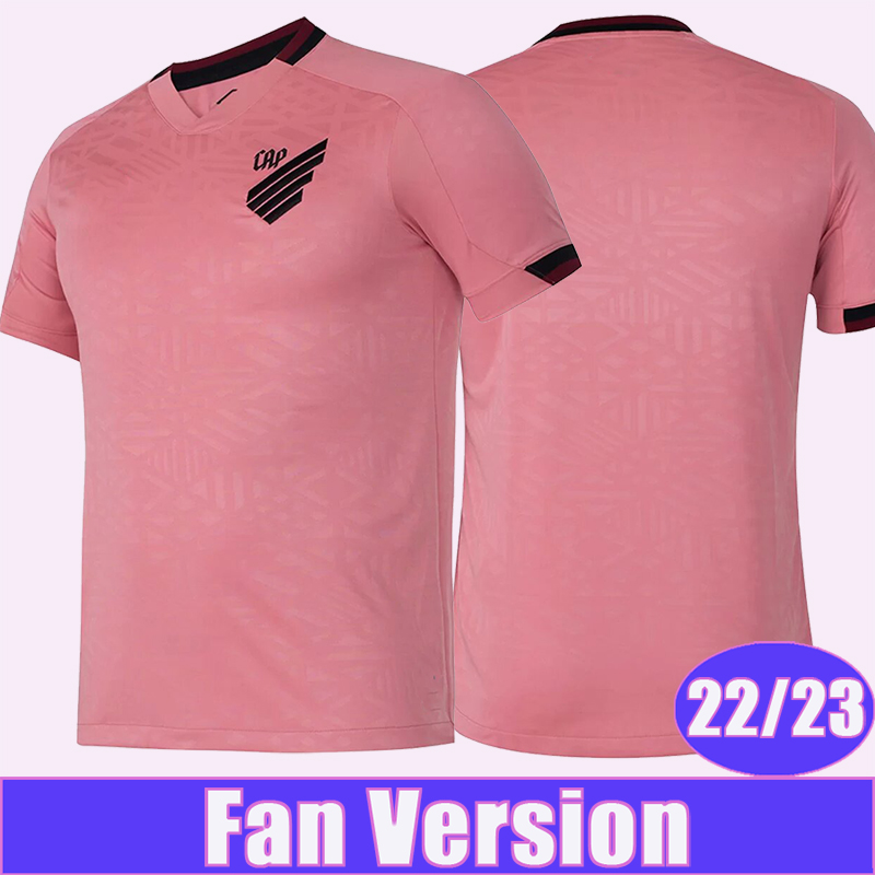 

2223 Athletico Paranaense October Pink Soccer Jerseys VITINHO A.CANOBBIO VITOR BUENO L.OREJUELA VITOR ROQUE Football Shirts, Qm10690 22 23 special edition no patch