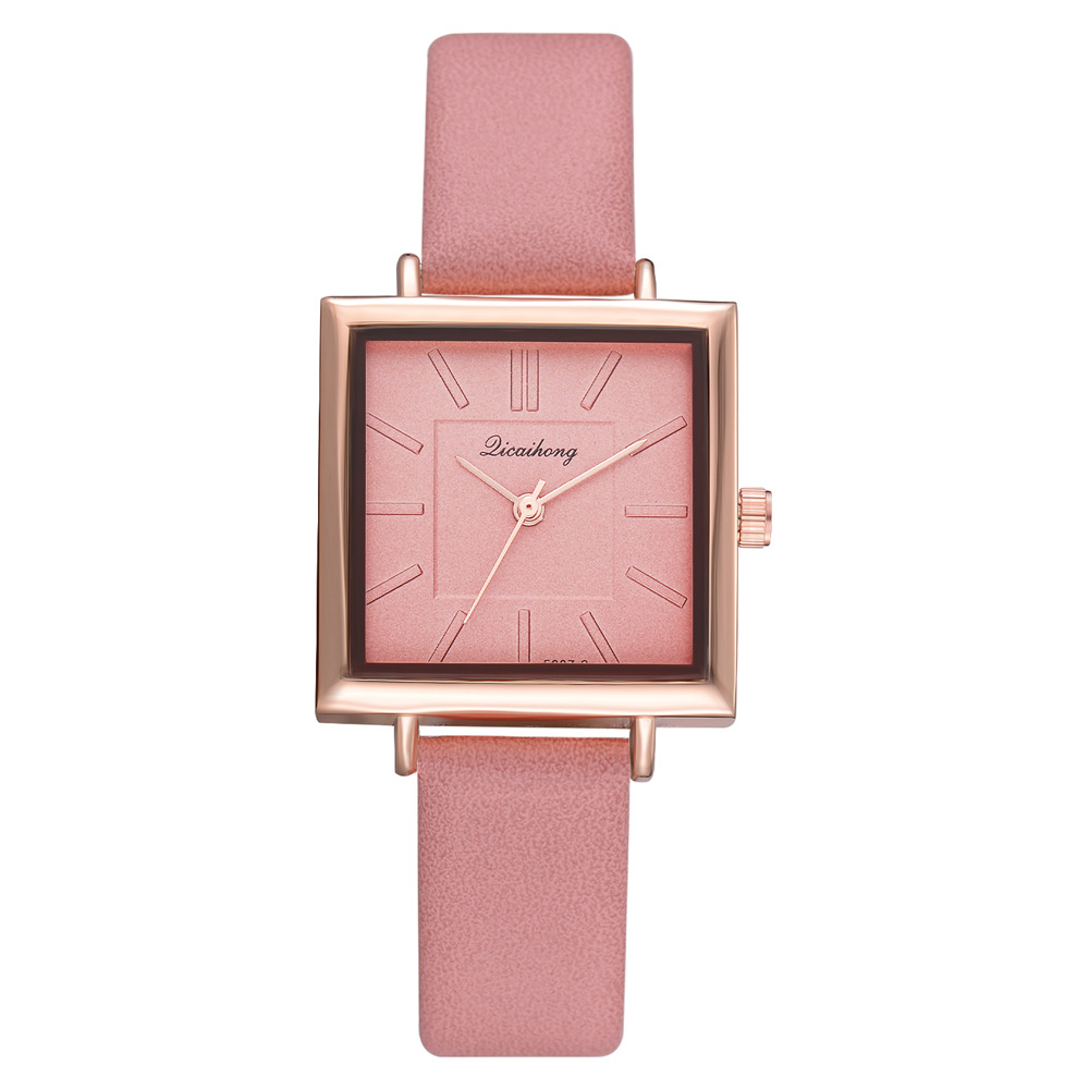 

HBP Women Watch Quartz Watches For Women Vintage Fashion Watch Ladies Square Pink Dial Wrist Watch Clock Montres de luxe, Color 2
