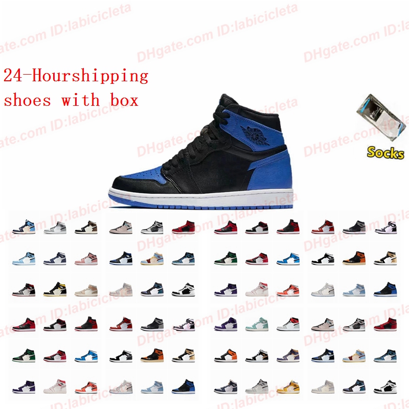 

Royal Blace Dark Blue Toe Basketball Shoes Co Jp White Black Cyber Pink 1 1S Jumpman Men Women Bred Patent Bordeaux Dutch Gre designer bags, 27