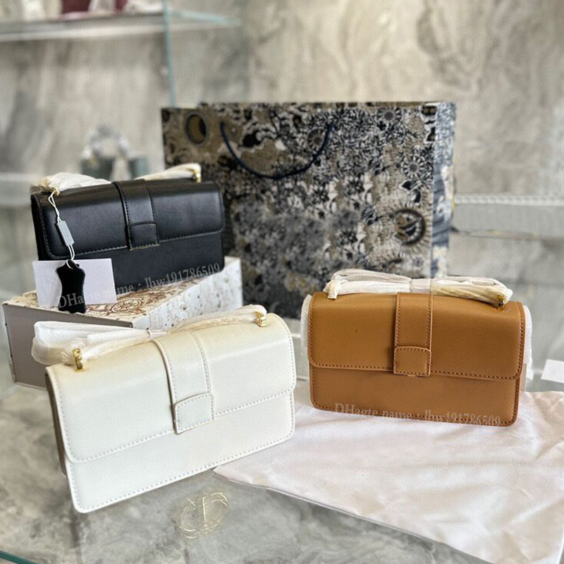 

5AQuality Women Designer Bags Luxurys Messenger Handbag Top genuine leather 2022 Lady Totes Fashion Double letter Flap Shoulder Bag Classic Crossbody Bag 21cm