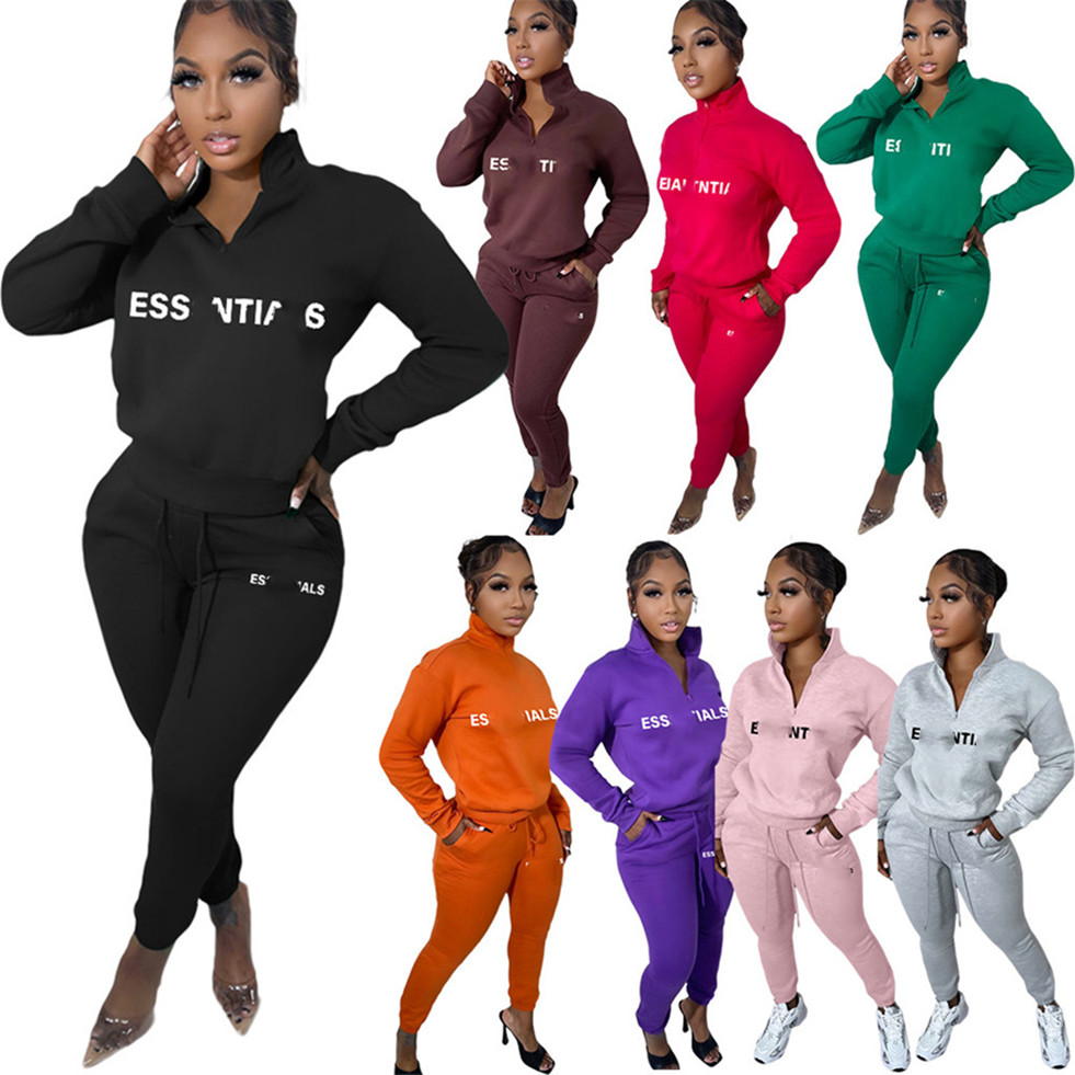 

2022 Desiger brand Wholesale Sweatsuits Women Fall Winter Tracksuits Fleece Outfits Leopard Hoodie Pants Two Piece Set Jogger Suits DHL 8899, Mix color