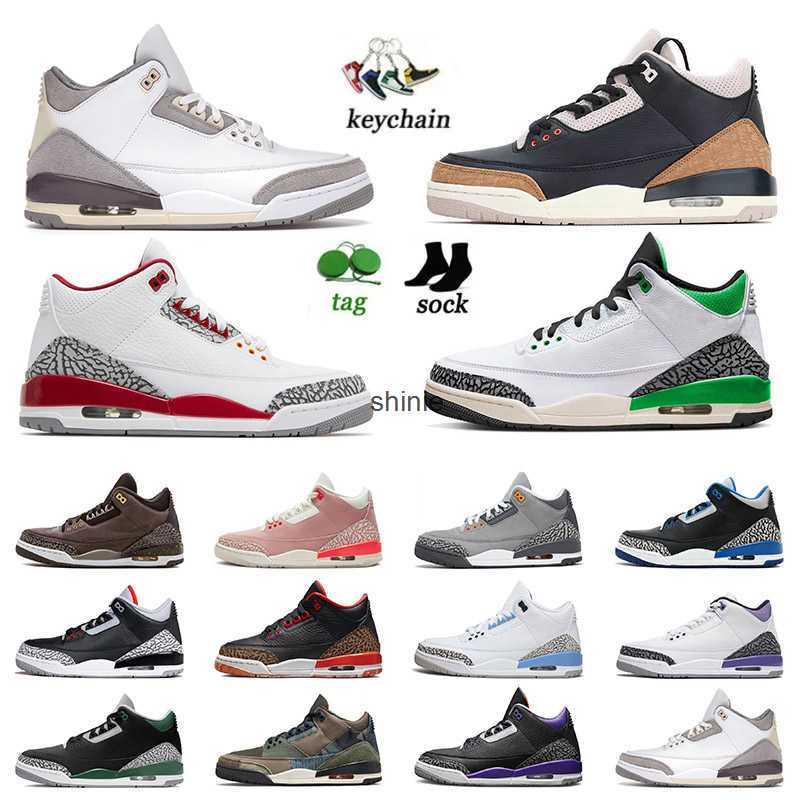 

Basketball Shoes Athletic Trainers Cardinal Red Patchwork Pine Green Cool Grey Rust Pink Racer Blue Mens Jumpman 3S Original Unc Women, C12 lucky green 40-47