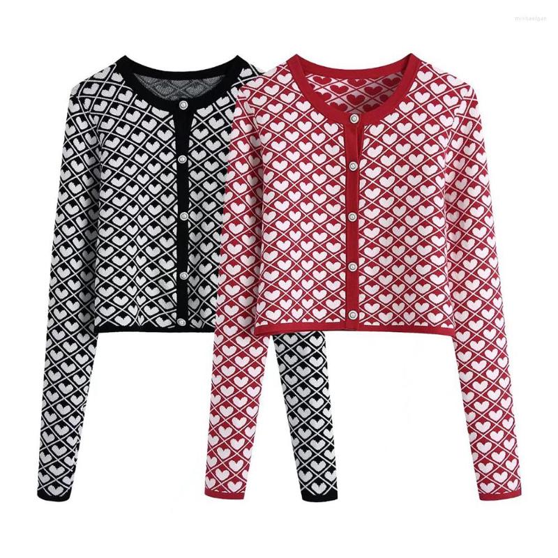 

Women' Knits XIKOM 2022 Spring Cardigan For Women Sweater Plaid Long Sleeve Top Knitted Streetwear Slim Female, Black