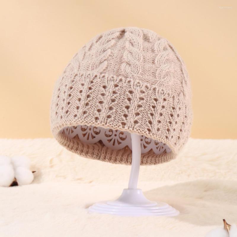 

Berets Stylish Ladies Hat Casual Non-shrink Cold Winter Girls Knitting Skull Cap Washable Adults For Travel, White