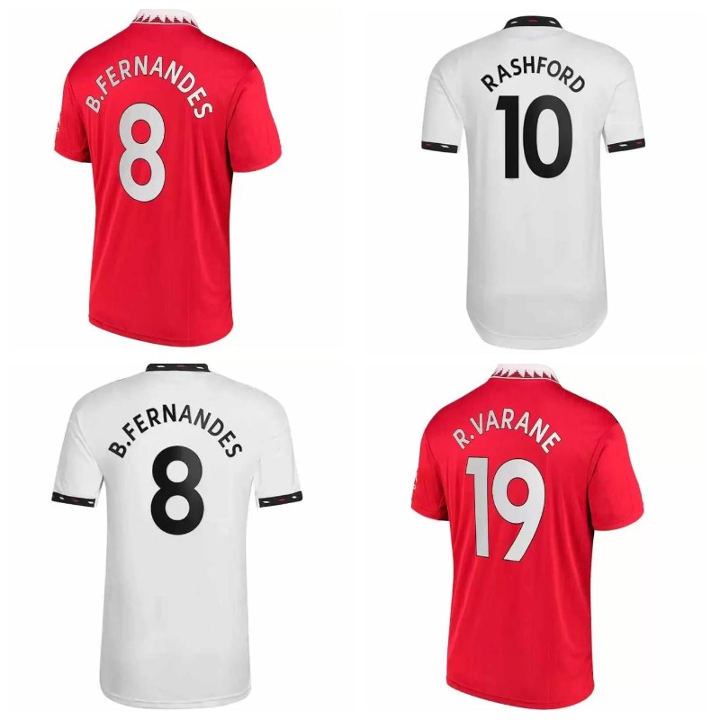 

4XL 5XL 22/23 SANCHO Soccer Jerseys UTD Fans Player version OB06 MAN BRUNO FERNANDES LINGARD POGBA RASHFORD 2022 2023 Home Away Third men football shirt training top, 22-23 away player