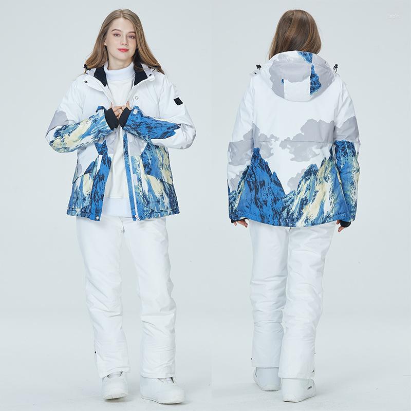 

Skiing Jackets 2022 Ski Suit Overalls Men Female Warm Outdoor Sport Snowboarding Snow Clothes Women Waterproof Windproof Jumpsuit, Picture shown
