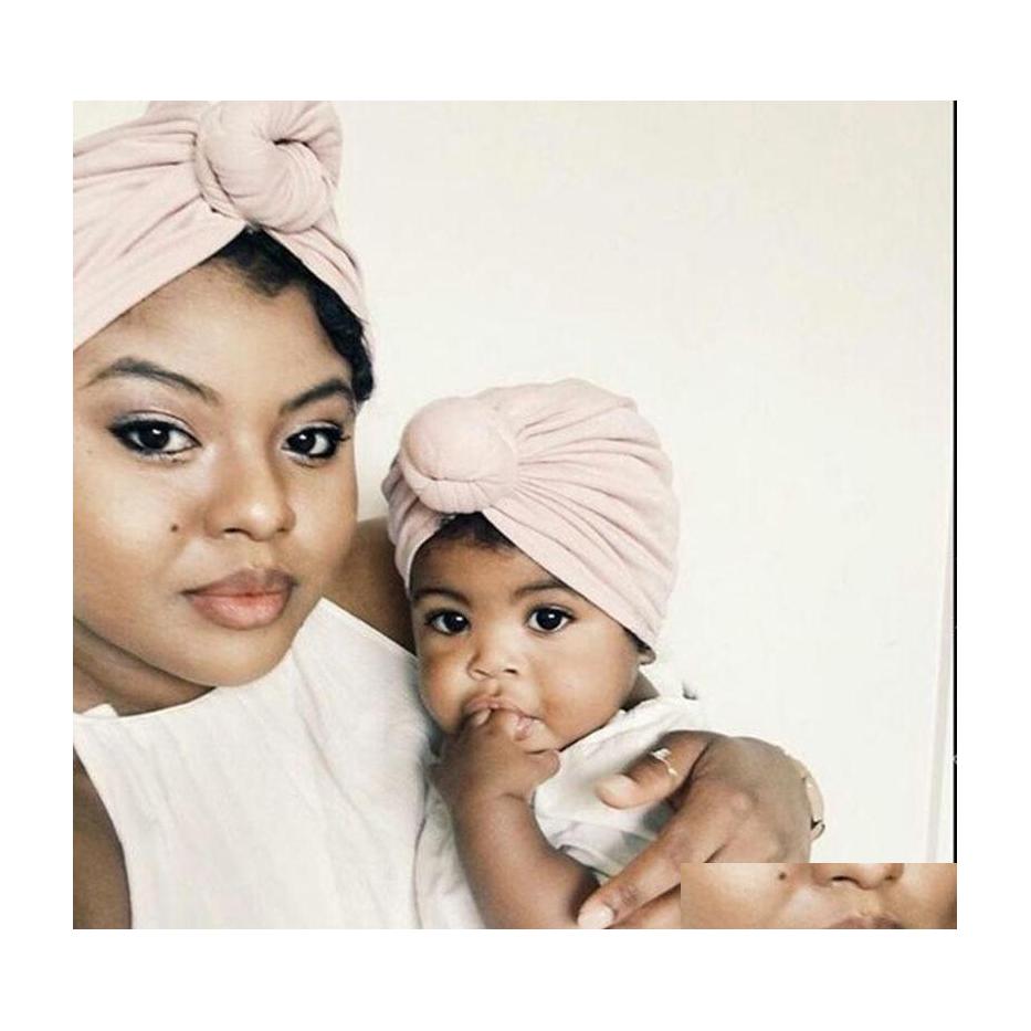 

Beanie/Skull Caps Europe Mother Infant Baby Kids Hat Knot Headwear Child Toddler Beanies Turban Hats Children Adt Hair Accessories 1 Dhczo, Randomly sended color