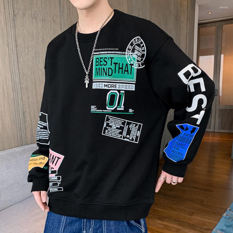 

Men's Hoodies Harajuku Sweatshirt Men Printed Long Sleeve Shirts Hip Hop Japan Style Streetwear Clothes For Pullover Sweatshirts, Beige