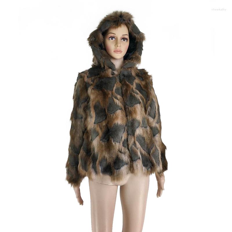 

Women' Fur Elegant Imitation Coat Fashion Faux And Mink Short Jacket For Women Streetwear Cardigan, Picture shown