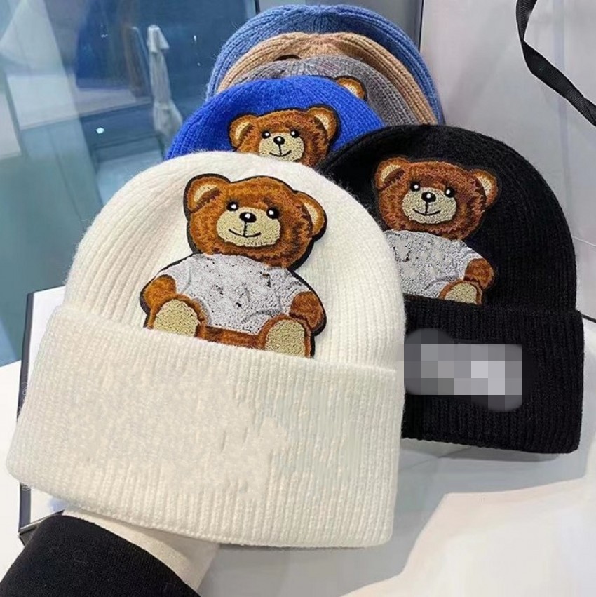 

Girls winter Instagram cute knit hat trend letters warm knit hat, 01