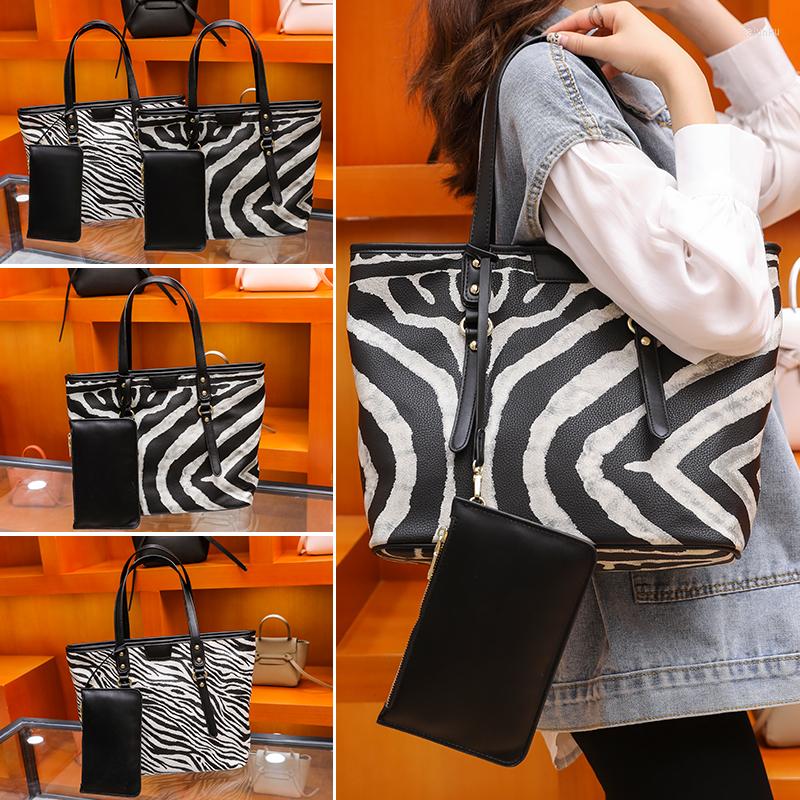 

Evening Bags Designer Handbags Large Capacity Purses And Zebra Pattern Bag Fashion Shoulder, Wide stripes