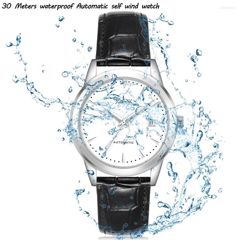 

Wristwatches Automatic Luxury Watch Men 3 Years Warranty Mechanical Movement Water Proof Wholesale Relogio Automatico, Rg black black