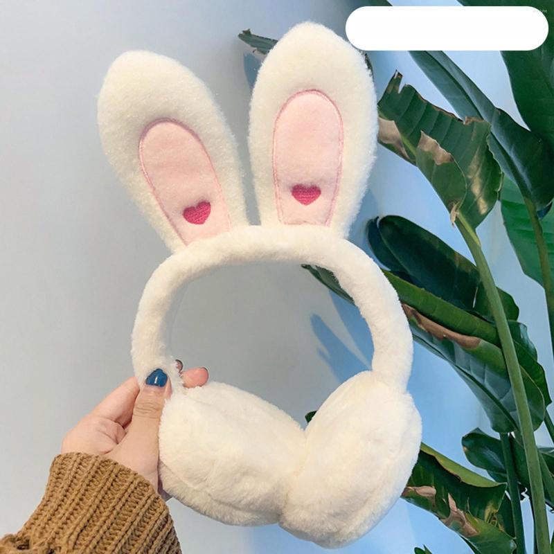 

Berets Solid Color Autumn And Winter Warm Earmuffs For Women Foldable Ears Cute Cover Outdoor Skiing Warmer