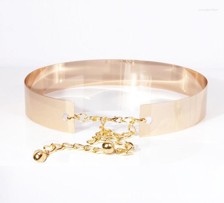 

Belts Lady Dress Metal Girdle Female Waistchain Girls Golden Decoration Long Belt Womens Flower B-9095, Black