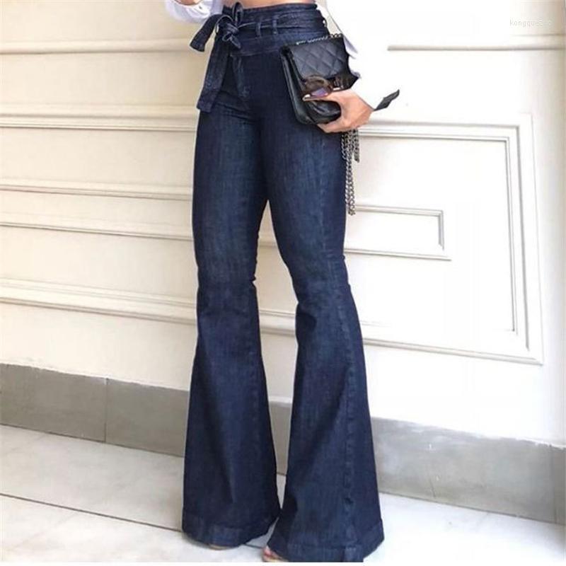 

Women' Jeans Fashion High Waist Wide Leg Women Boyfriend Denim Spring Autumn Skinny Woman' Vintage Flare Pant -3XL, Black