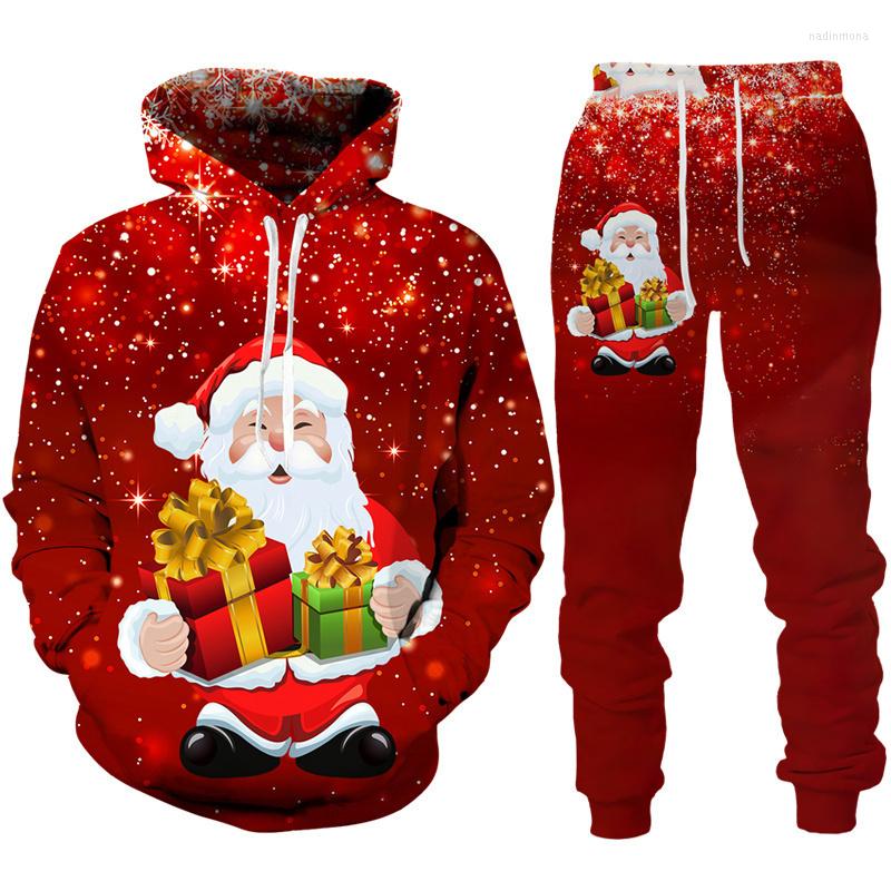

Men' Tracksuits Personality Christmas Santa Claus 3D Print Hoodie/Suit Xmas Party Cosplay Outfits Men' Streetwear Pullover Sweatshirt, Hoodie-12