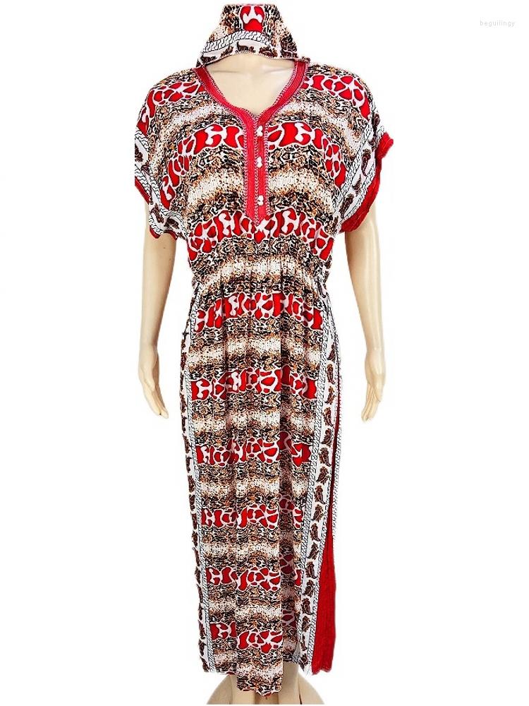 

Ethnic Clothing Long African Maxi Dress Women Traditional Dashiki Robes Africa Summer Fashion Print Loose Casual 2022
