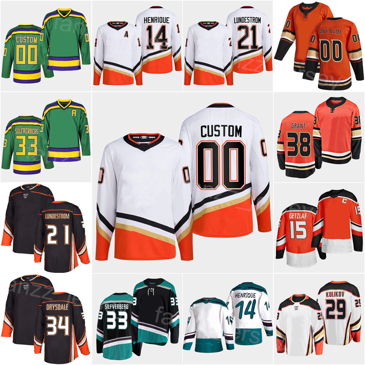 

Men Kids Women Reverse Retro Hockey 14 Adam Henrique Jersey 21 Isac Lundestrom 34 Jamie Drysdale 33 Jakob Silfverberg 39 Sam Carrick 38 Derek Grant 29 Dmitry Kulikov, White