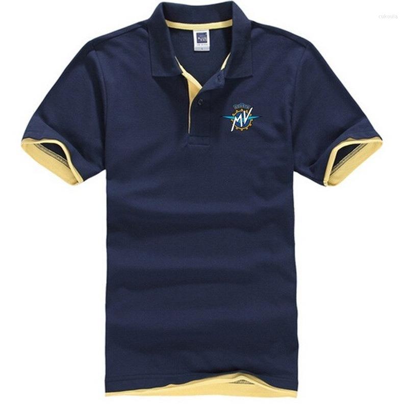 

Men' T Shirts Summer Cotton Man Polo Solid Color Short Sleeve Slim Breathable Famous Mens Mv Agusta Print Male Top Shirt, 11