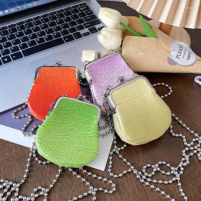 

Evening Bags Stone Print Pu Leather Fashionable Purses Small Zero Wallet Crossbody For Women Mini Bag Card Package And Handbags, Green