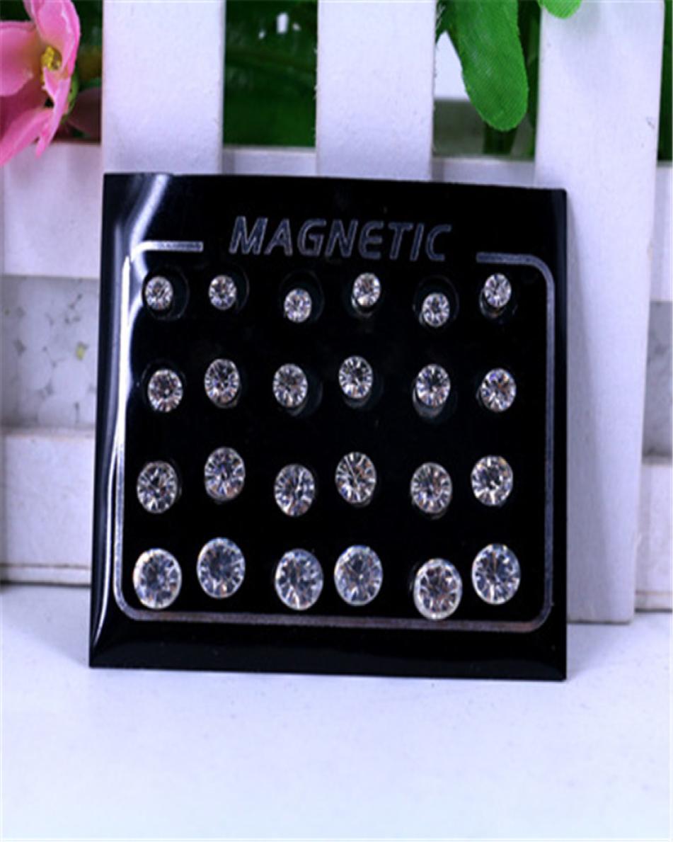 

Strong Magnet Magnetic therapy Health Ear Stud For Men Women Zircon Non Piercing Earrings Wedding Gift Punk Jewelry20796227235309