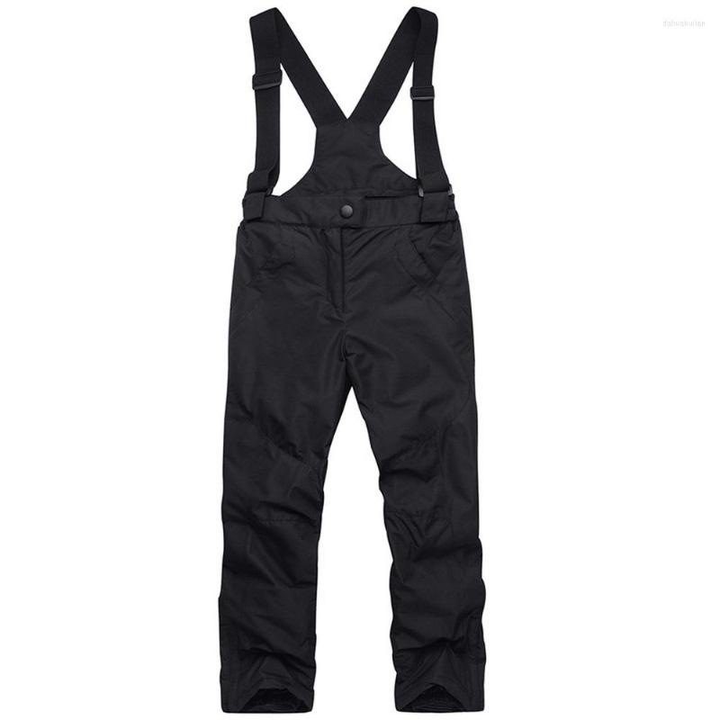 

Skiing Pants Women Men Ski Suspenders Outdoor Sports High Quality Windproof Waterproof Warm Winter Snow Snowboard Trousers Black, Picture shown
