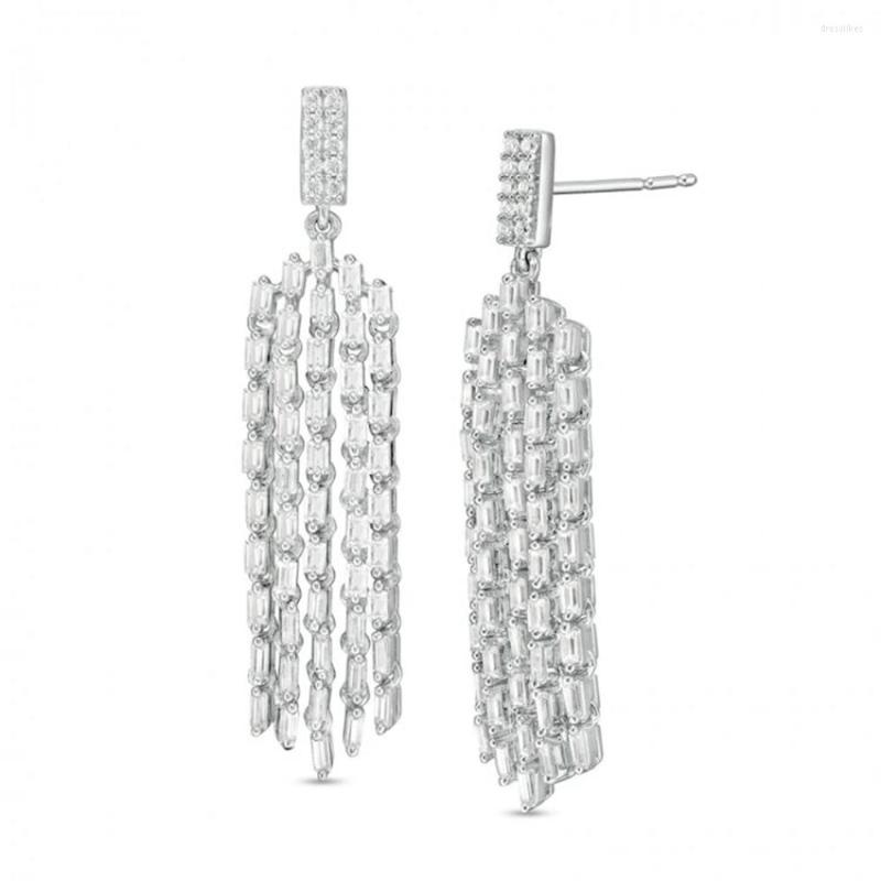 

Stud Earrings HESHI Earring-Platinum TW Diamond Chandelier Drop